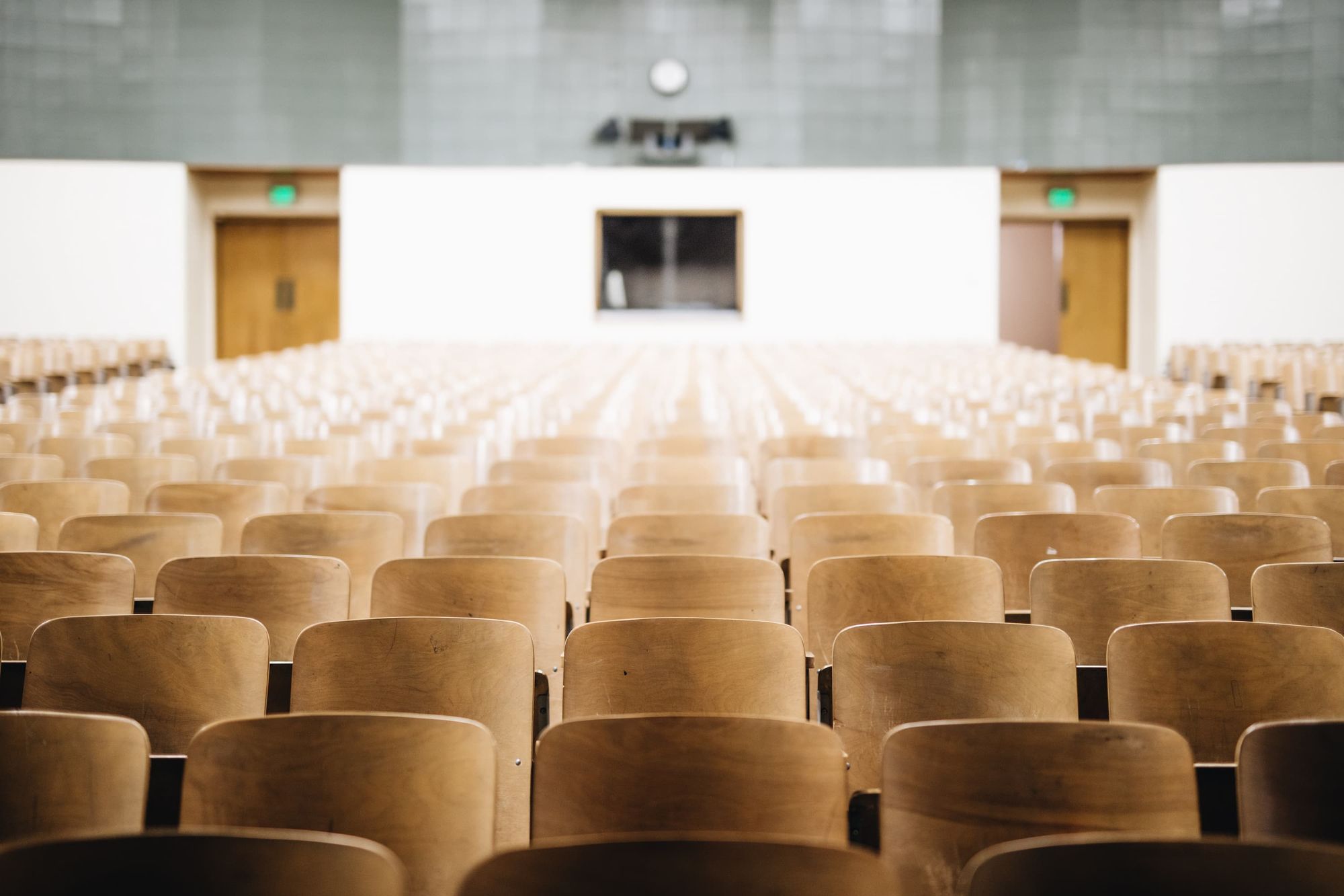 An empty auditorium